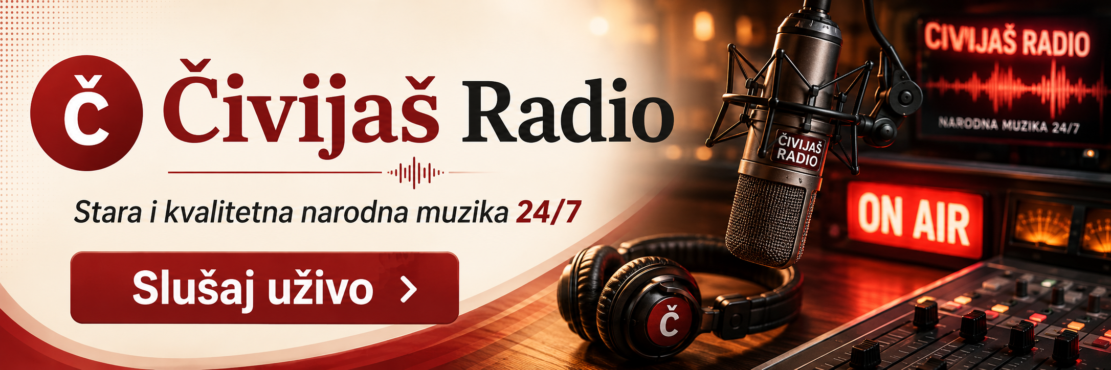 Čivijaš Radio — internet radio sa starom i kvalitetnom narodnom muzikom 24 sata dnevno